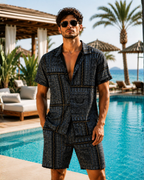 (Black) Abstract Printed Co-ord Set