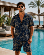 (Blue) Paisley Printed Co-ord Set