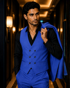 (Royal Blue) Solids 3-Piece Suit