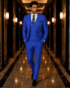 (Royal Blue) Solids 3-Piece Suit