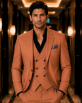 (Rust Brown) Solids 3-Piece Suit