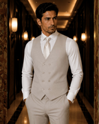 (Stone Grey) Solids 3-Piece Suit