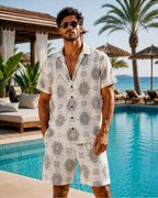 (White) Paisley Printed Co-ord Set