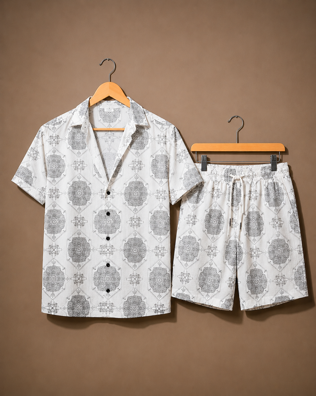 (White) Paisley Printed Co-ord Set