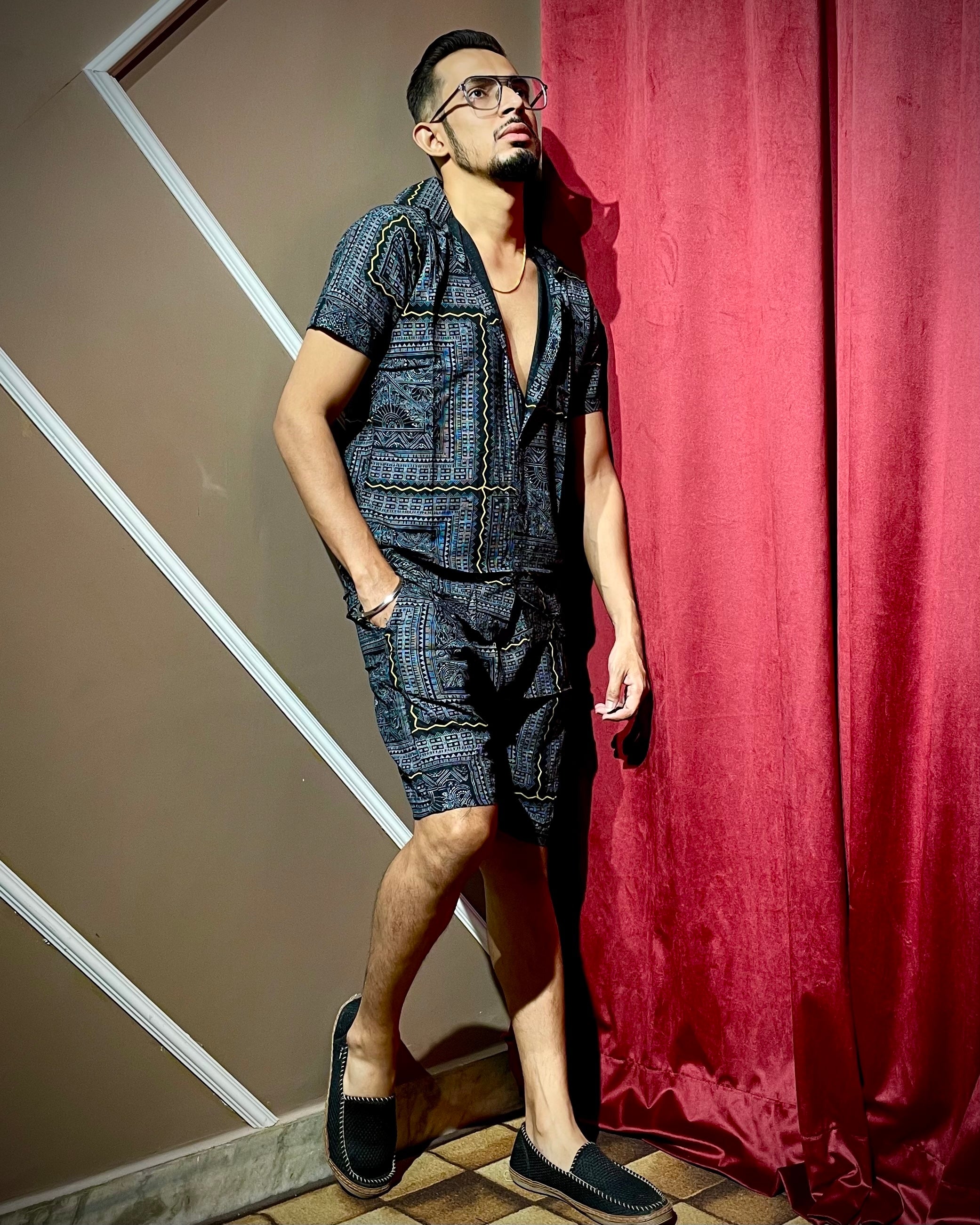 (Black) Abstract Printed Co-ord Set