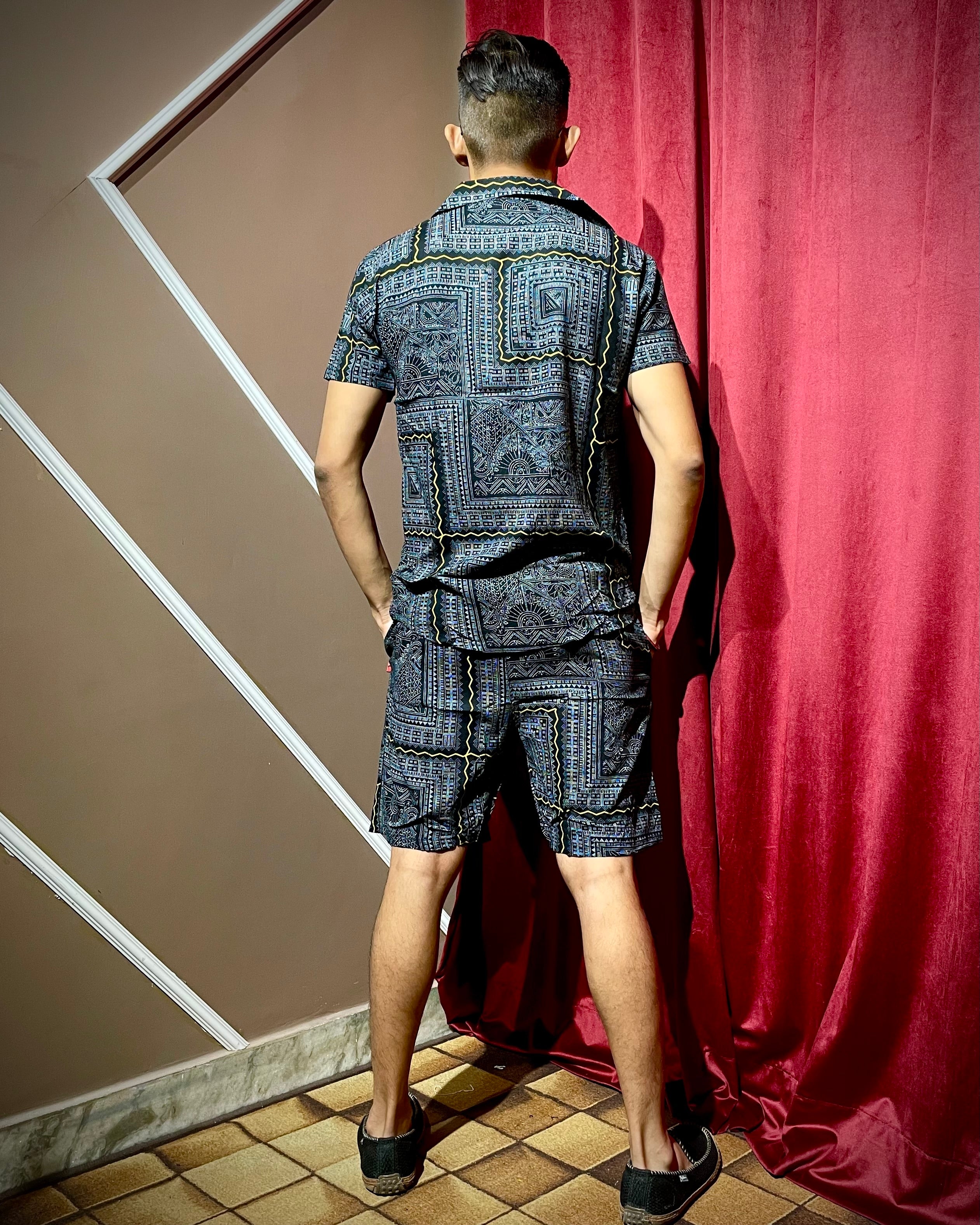 (Black) Abstract Printed Co-ord Set