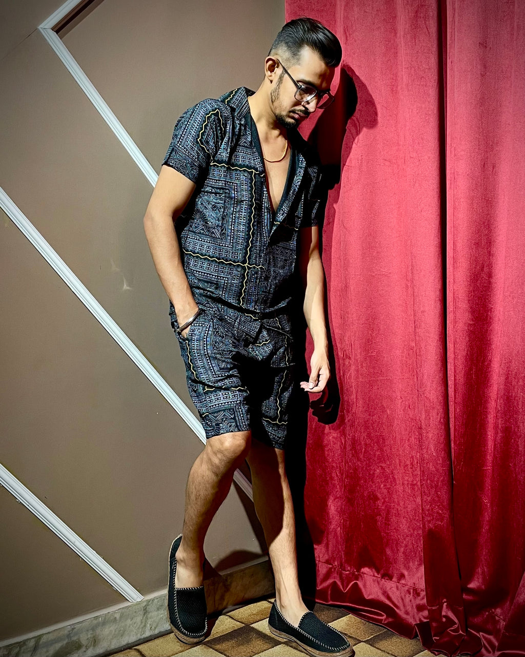 (Black) Abstract Printed Co-ord Set