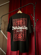 (Black) Dimension Graphic 3D Print Oversized Tee