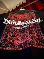 (Black) Dimension Graphic 3D Print Oversized Tee