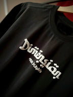(Black) Dimension Graphic 3D Print Oversized Tee