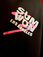 (Black) Los Angeles Graphic 3D Print Oversized Tee