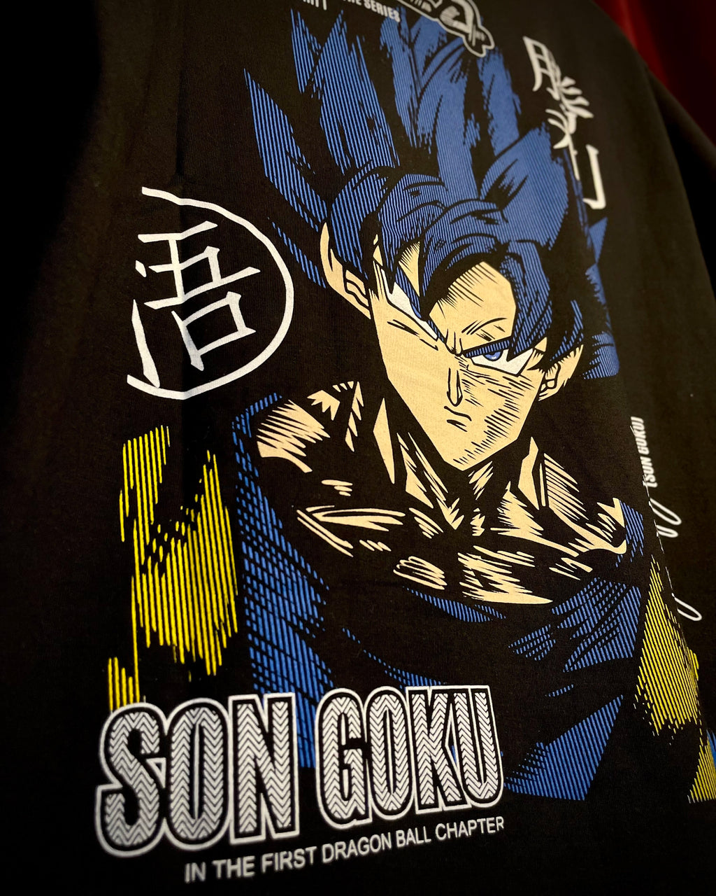 (Black) Anime Front-Back Graphic Oversized Tee