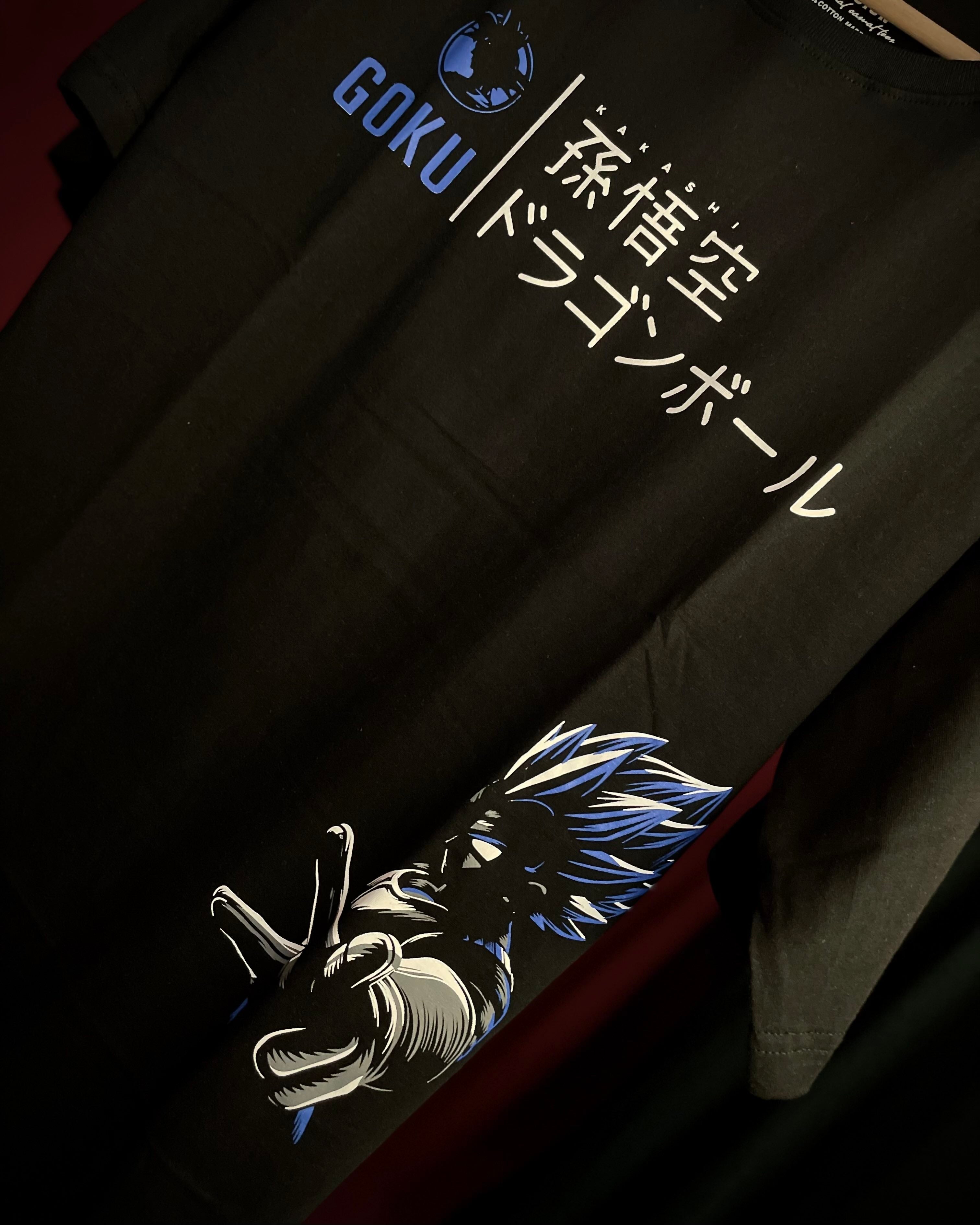 (Black) Anime Front-Back Graphic Oversized Tee