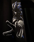 (Black) Anime Front-Back Graphic Oversized Tee