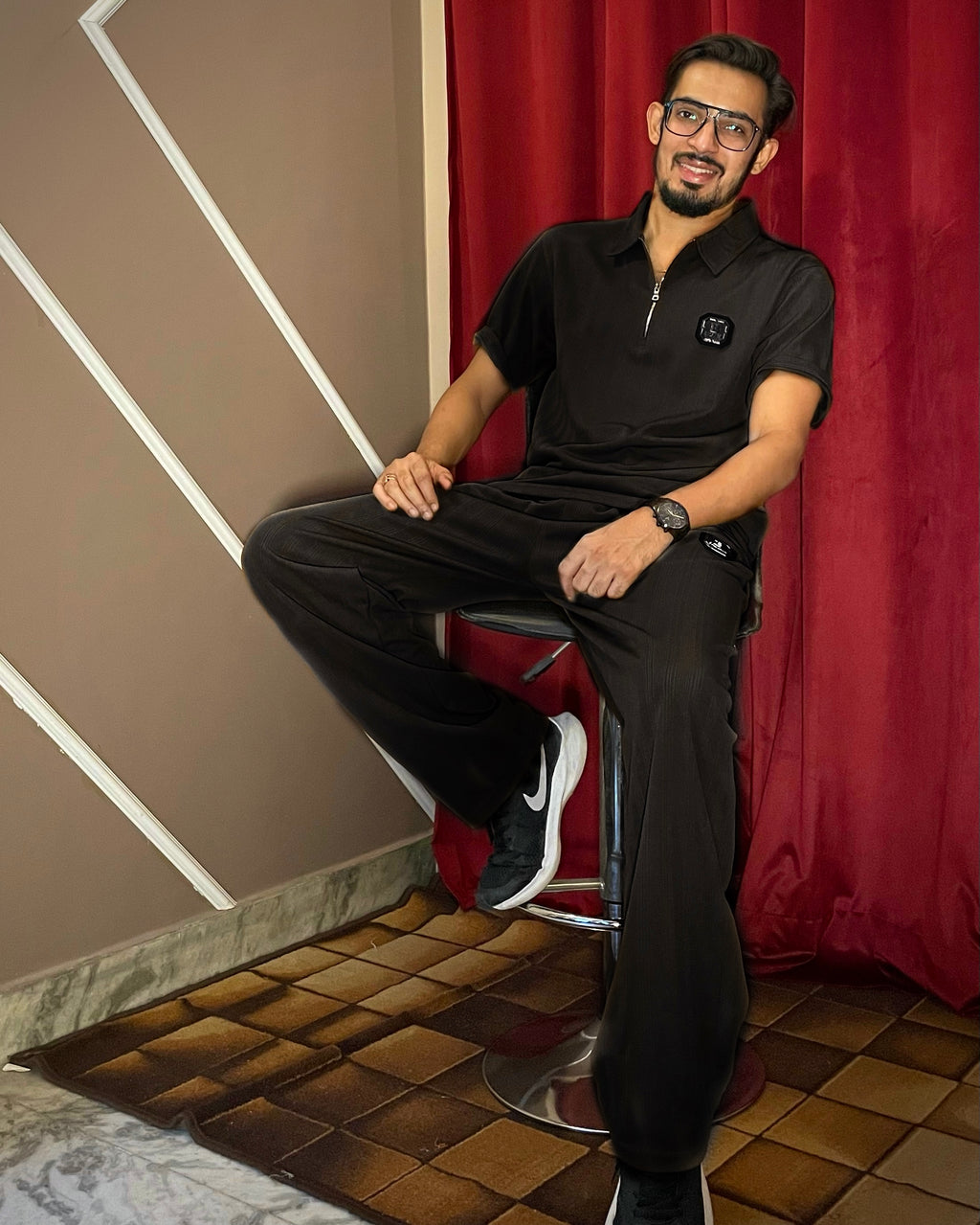 (Black) Solids Co-ord Set