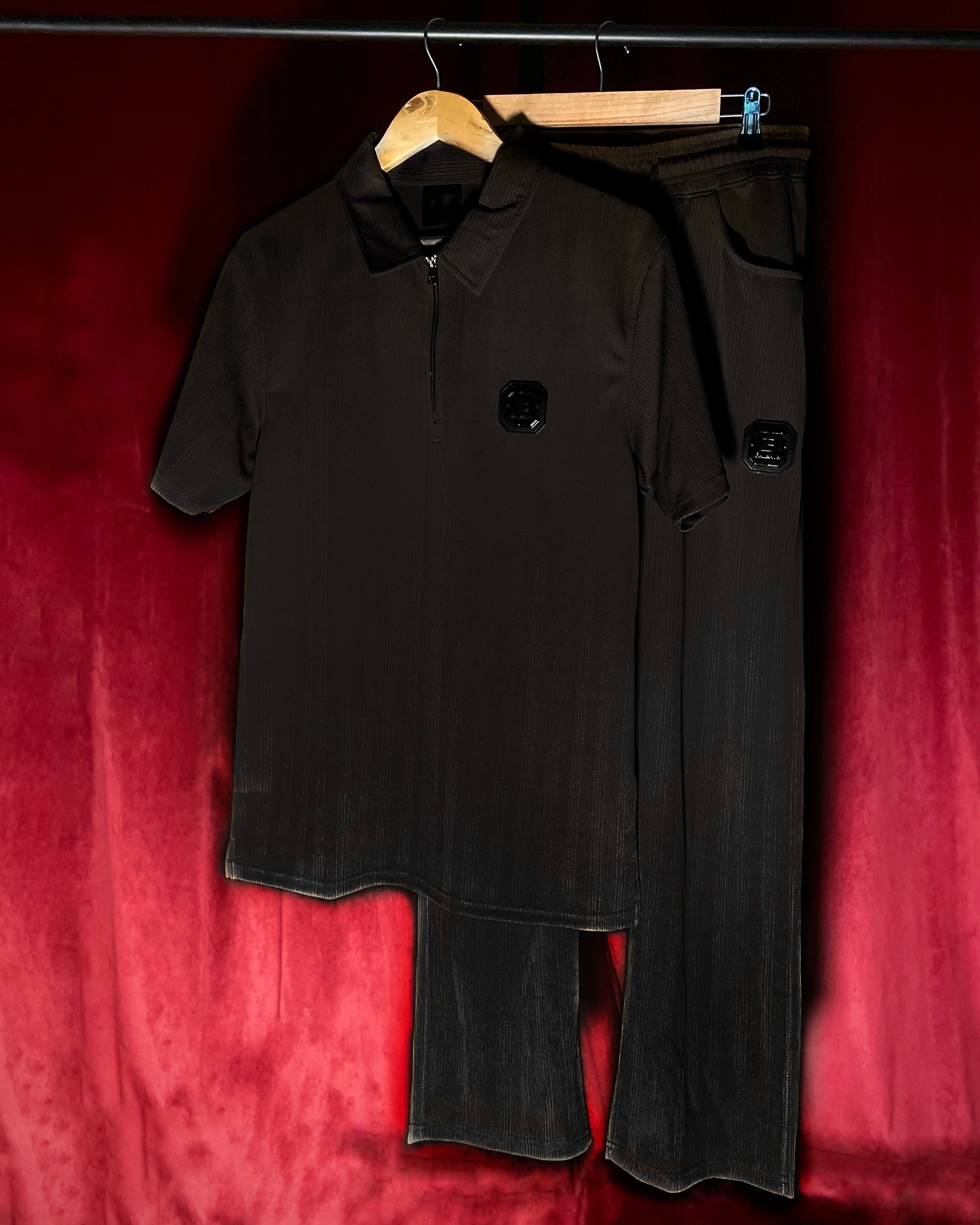 (Black) Solids Co-ord Set