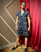 (Blue) Paisley Printed Co-ord Set