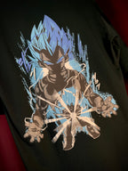 (Dark Green) Anime Graphic 3D Print Oversized Tee