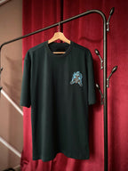 (Dark Green) Anime Graphic 3D Print Oversized Tee