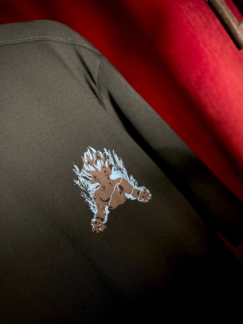 (Dark Green) Anime Graphic 3D Print Oversized Tee