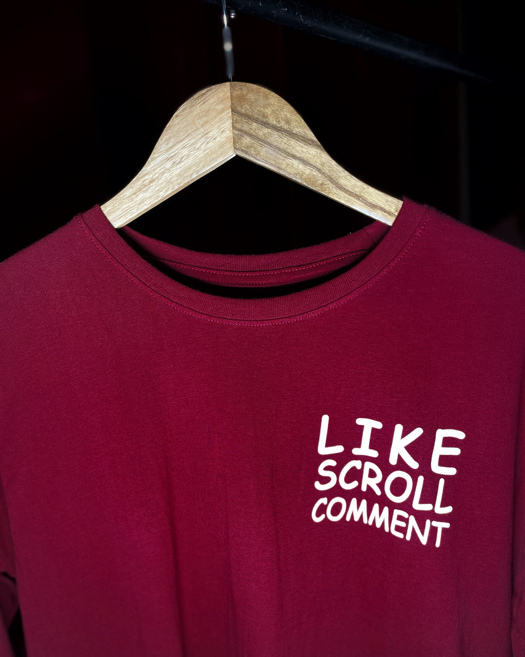 (Dark Red) Doomscroller Panda Avtar Front-Back Graphic Oversized Tee