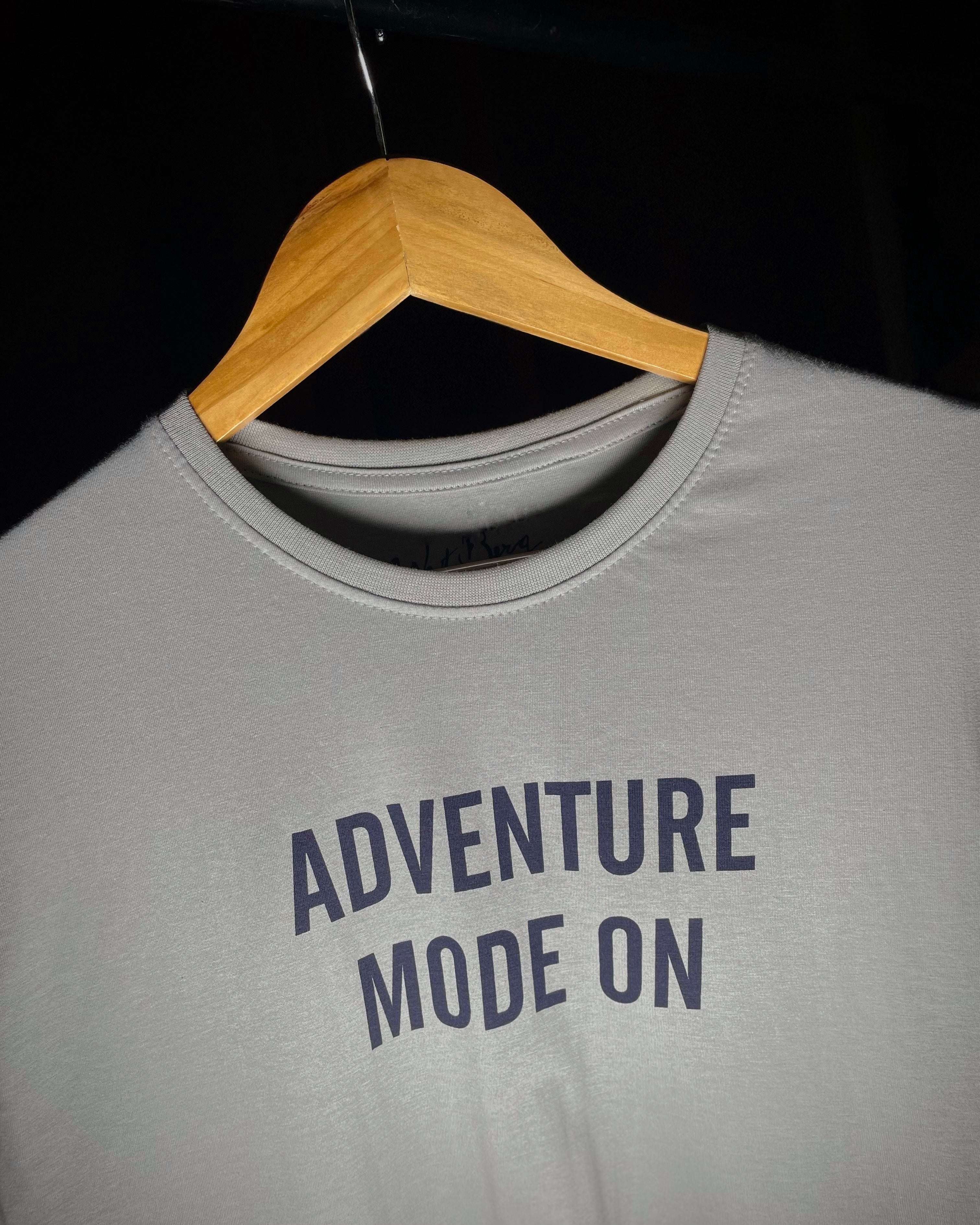 (Grey) Biker Panda Avtar Front-Back Graphic Oversized Tee