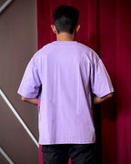 (Lavender) Cocktails & Dreams Front Graphic Oversized Tee