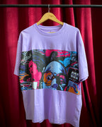 (Lavender) Cocktails & Dreams Front Graphic Oversized Tee
