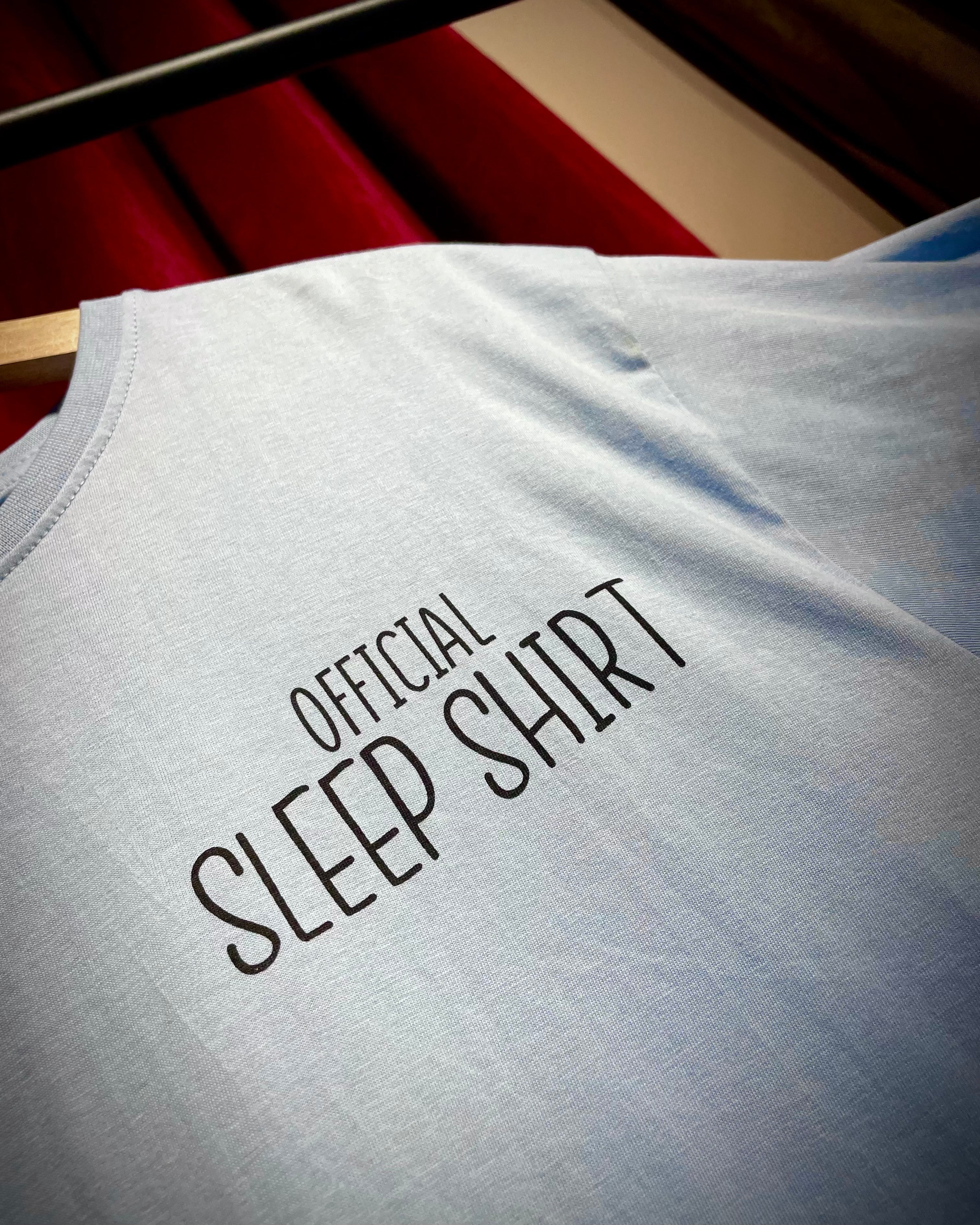 (Light Blue) Sleeping Panda Front-Back Graphic Oversized Tee