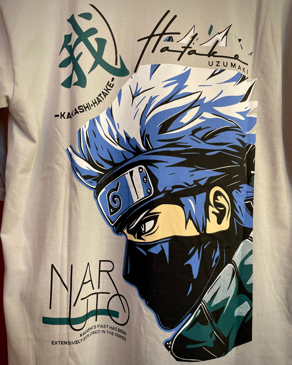 (Light Grey) Anime Front-Back Graphic Oversized Tee