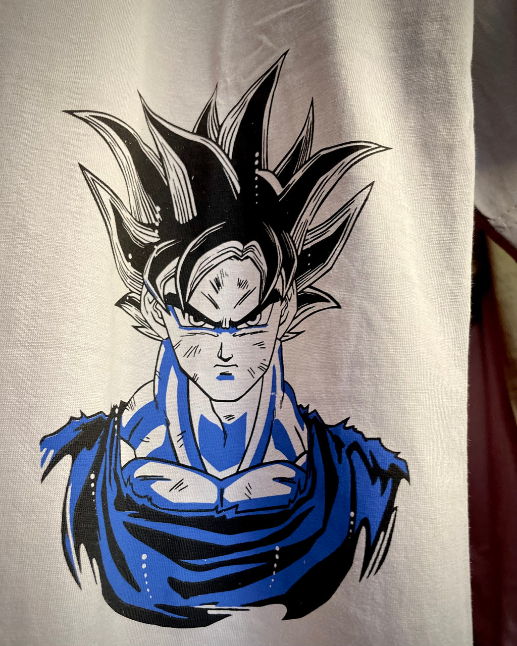 (Light Grey) Anime Front-Back Graphic Oversized Tee