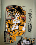 (Mint Green) Anime Front-Back Graphic Oversized Tee