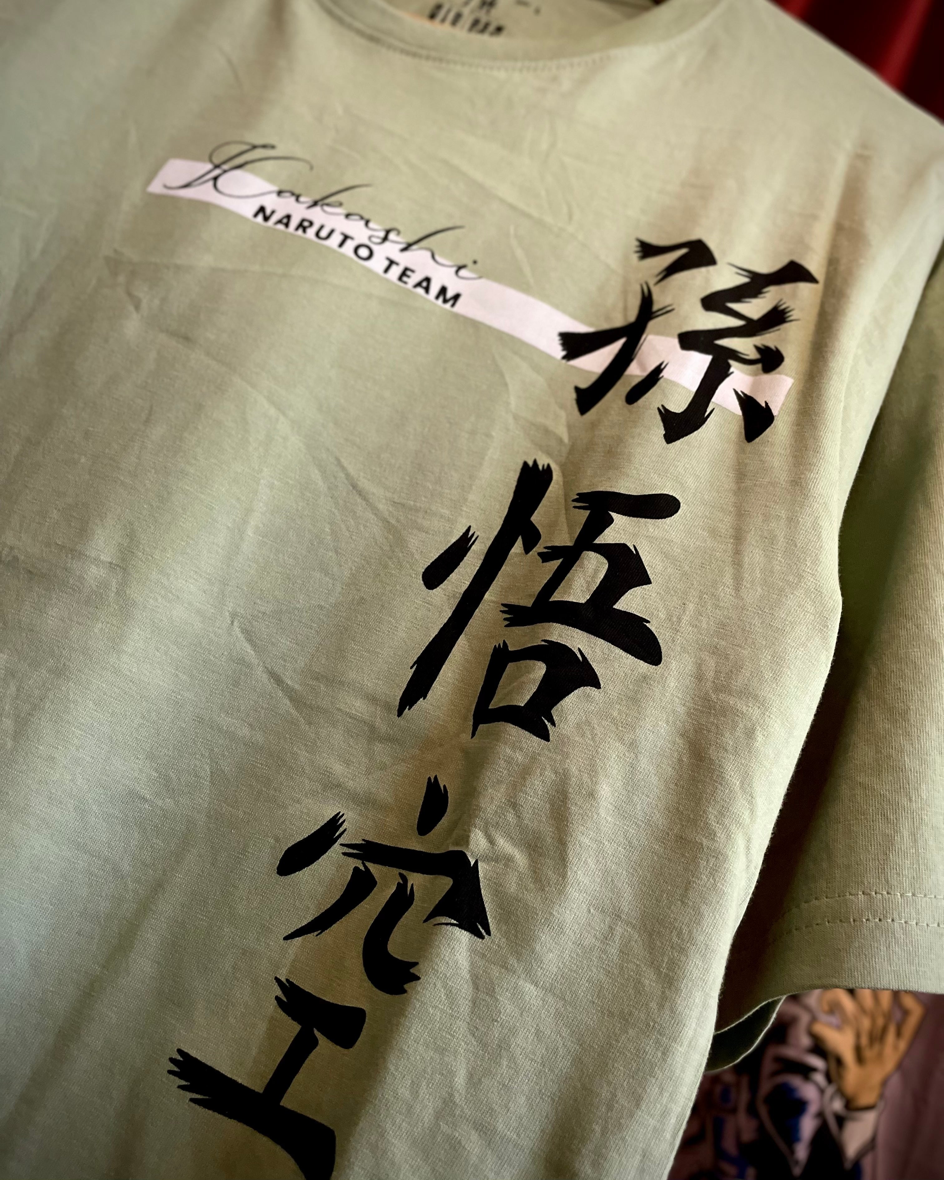 (Mint Green) Anime Front-Back Graphic Oversized Tee