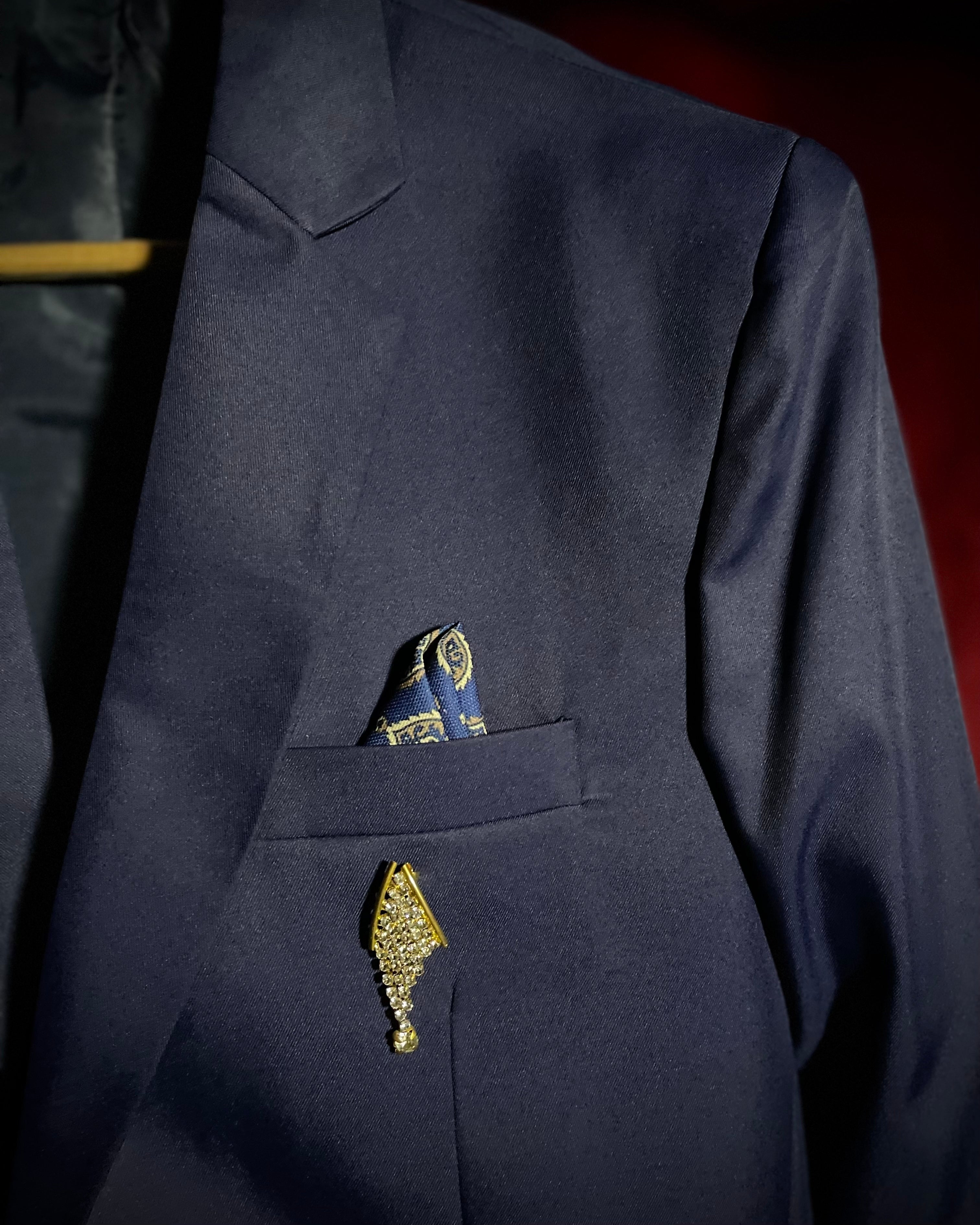 (Navy Blue) Solids 3-Piece Suit