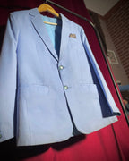 (Pastel Blue) Solids 3-Piece Suit