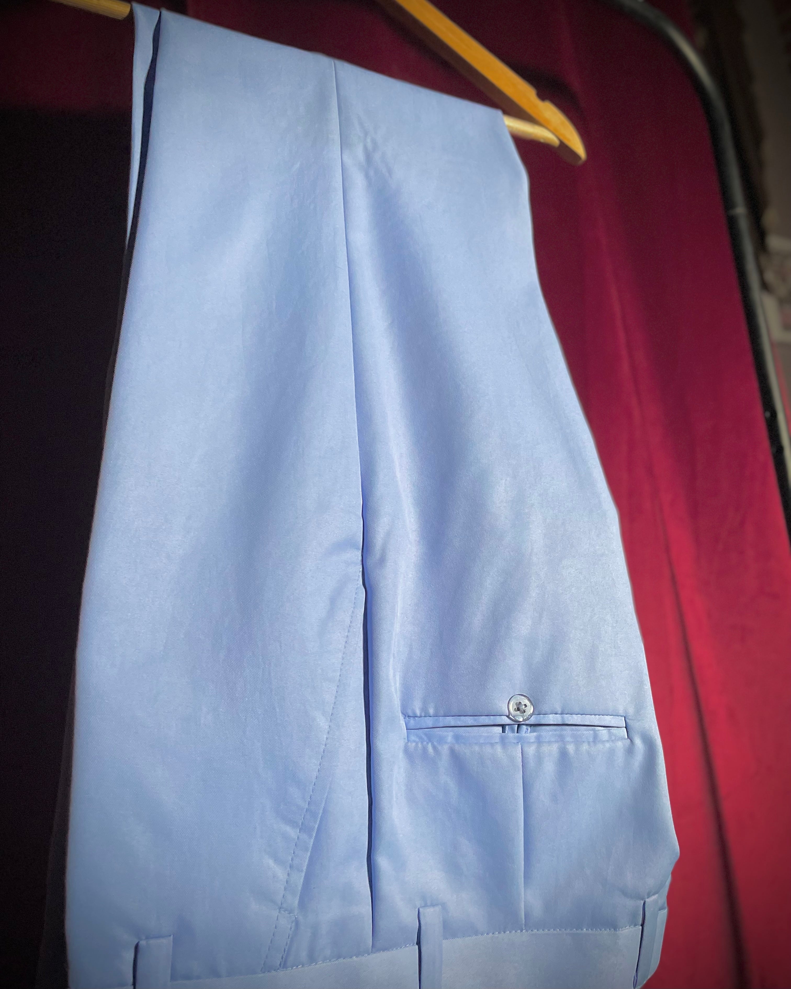 (Pastel Blue) Solids 3-Piece Suit