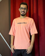 (Pink) Swagger Panda Avtar Front-Back Graphic Oversized Tee