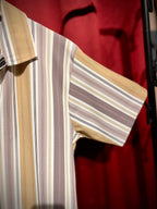 (Purple-White) Zipper Tee