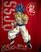 (Red) Anime Front-Back Graphic Oversized Tee