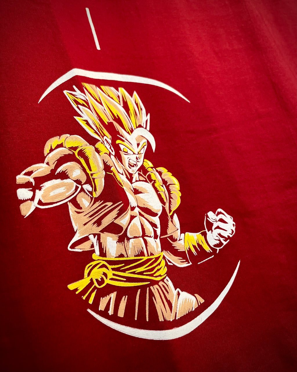 (Red) Anime Front-Back Graphic Oversized Tee