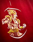 (Red) Anime Front-Back Graphic Oversized Tee