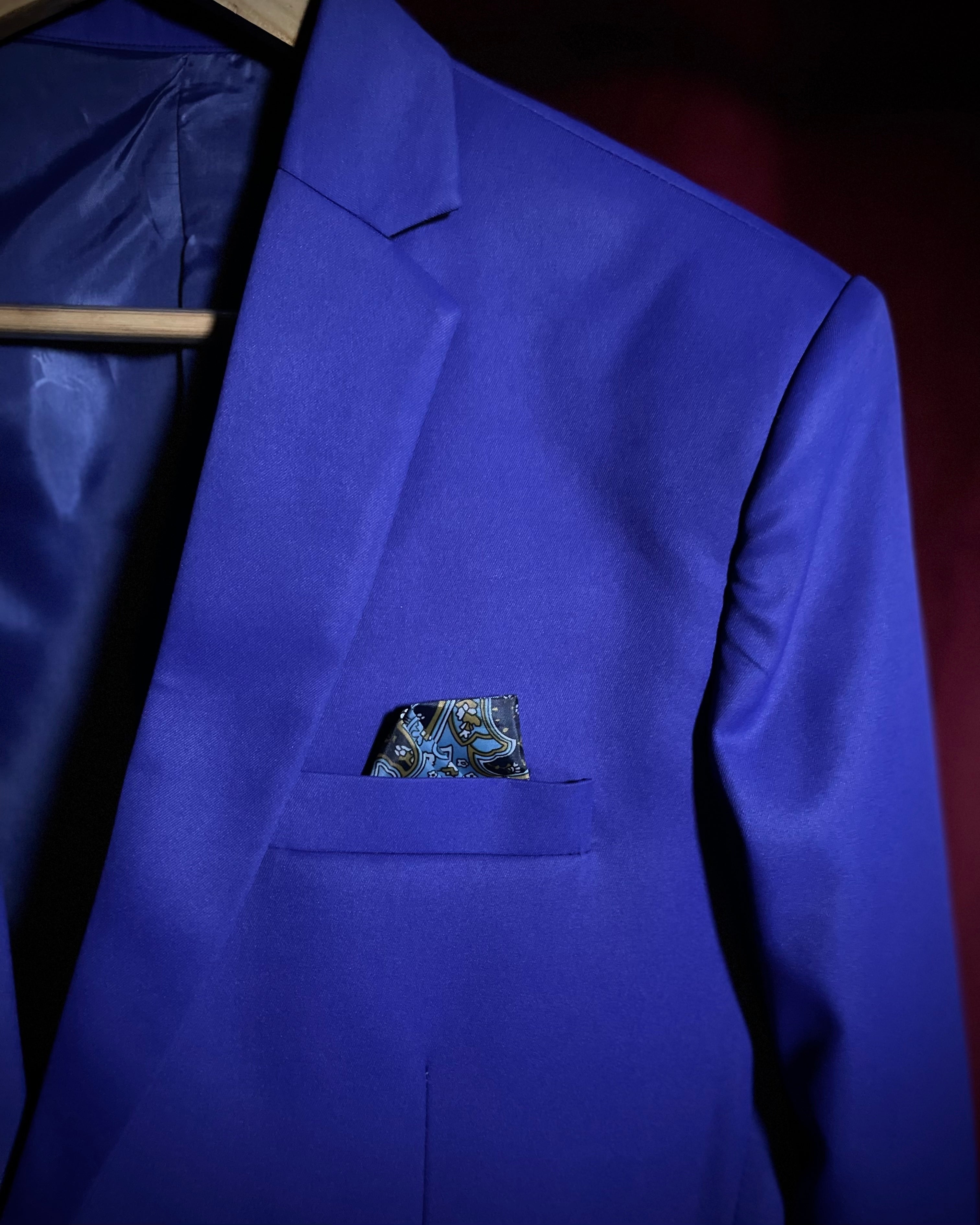 (Royal Blue) Solids 3-Piece Suit