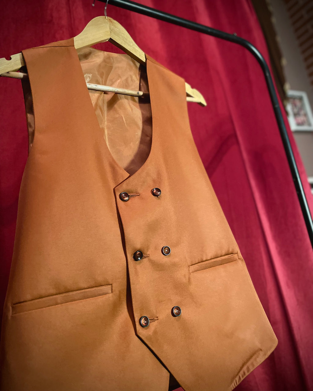 (Rust Brown) Solids 3-Piece Suit