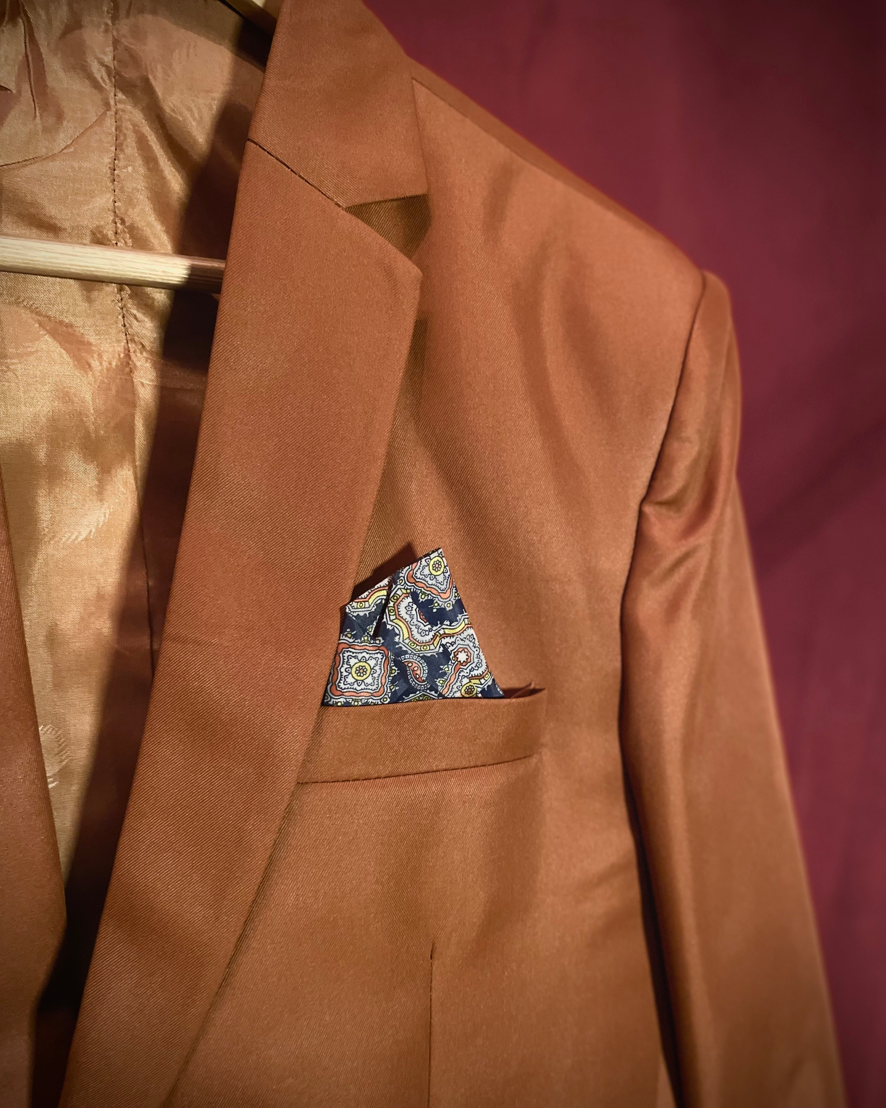 (Rust Brown) Solids 3-Piece Suit