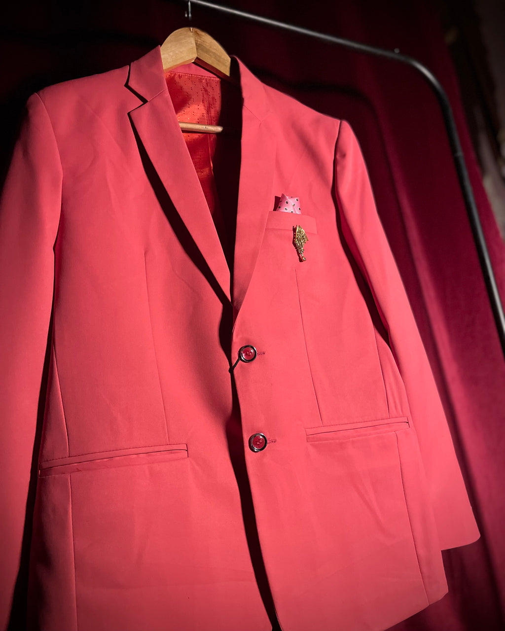 (Watermelon Pink) Solids 3-Piece Suit