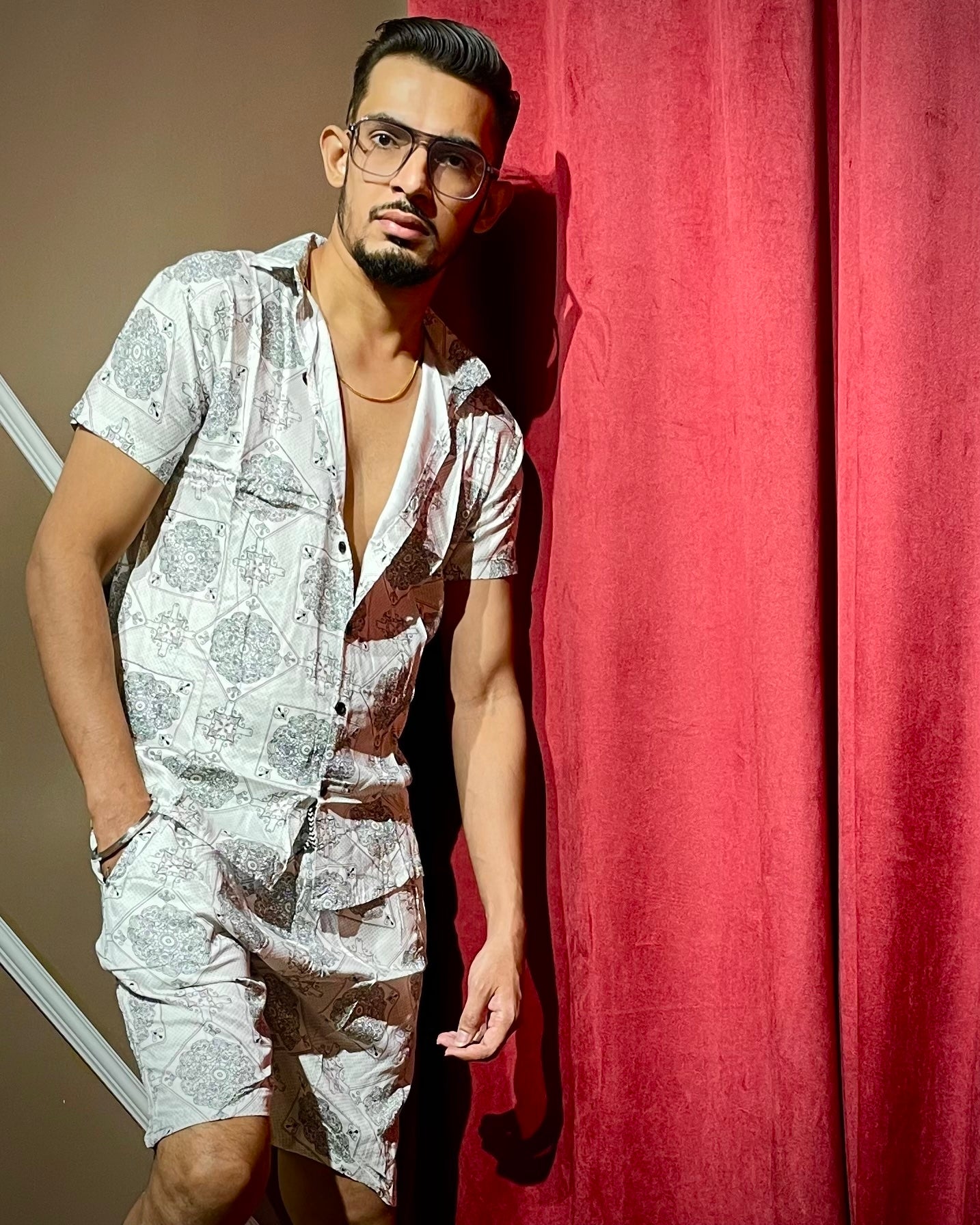 (White) Paisley Printed Co-ord Set