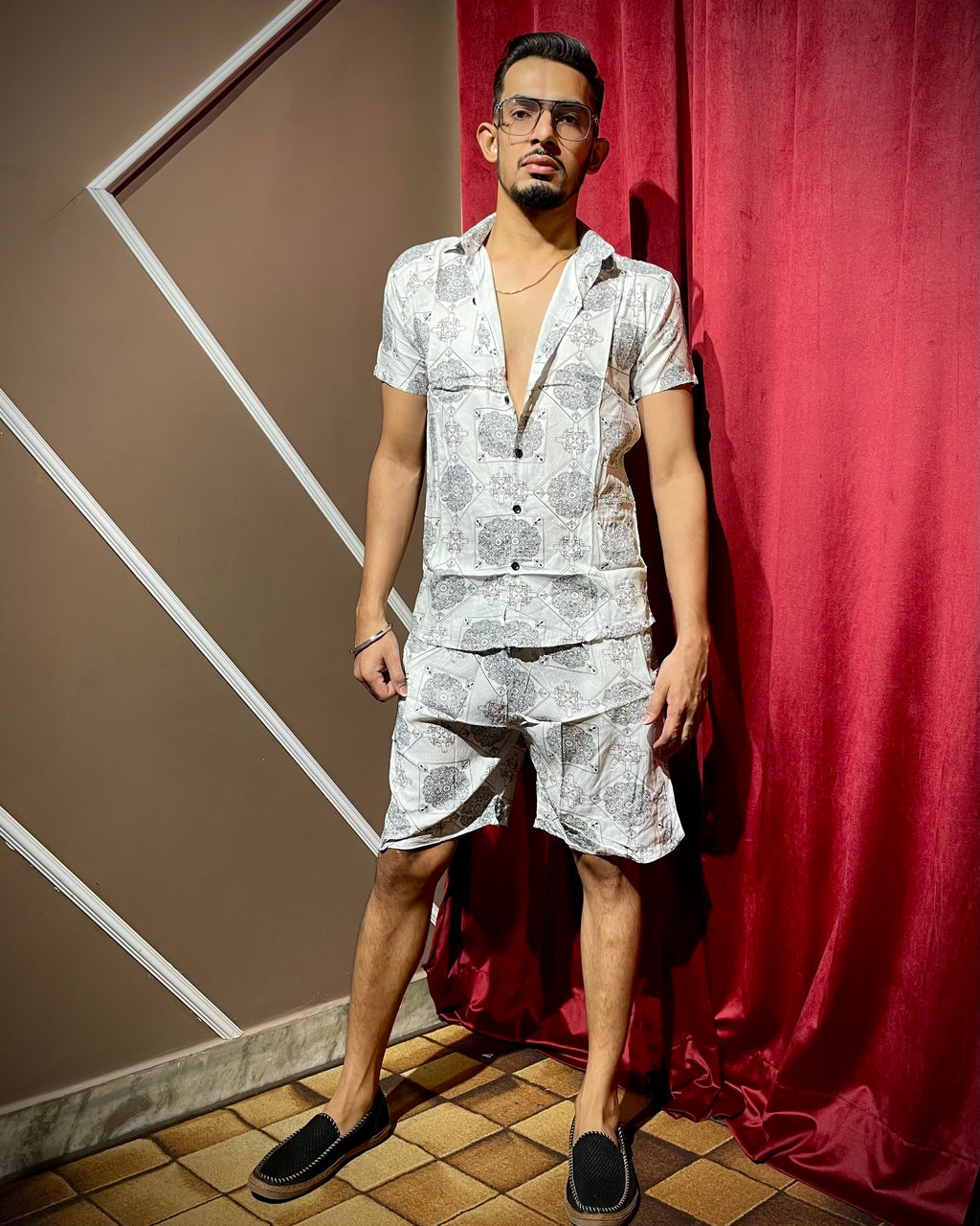 (White) Paisley Printed Co-ord Set