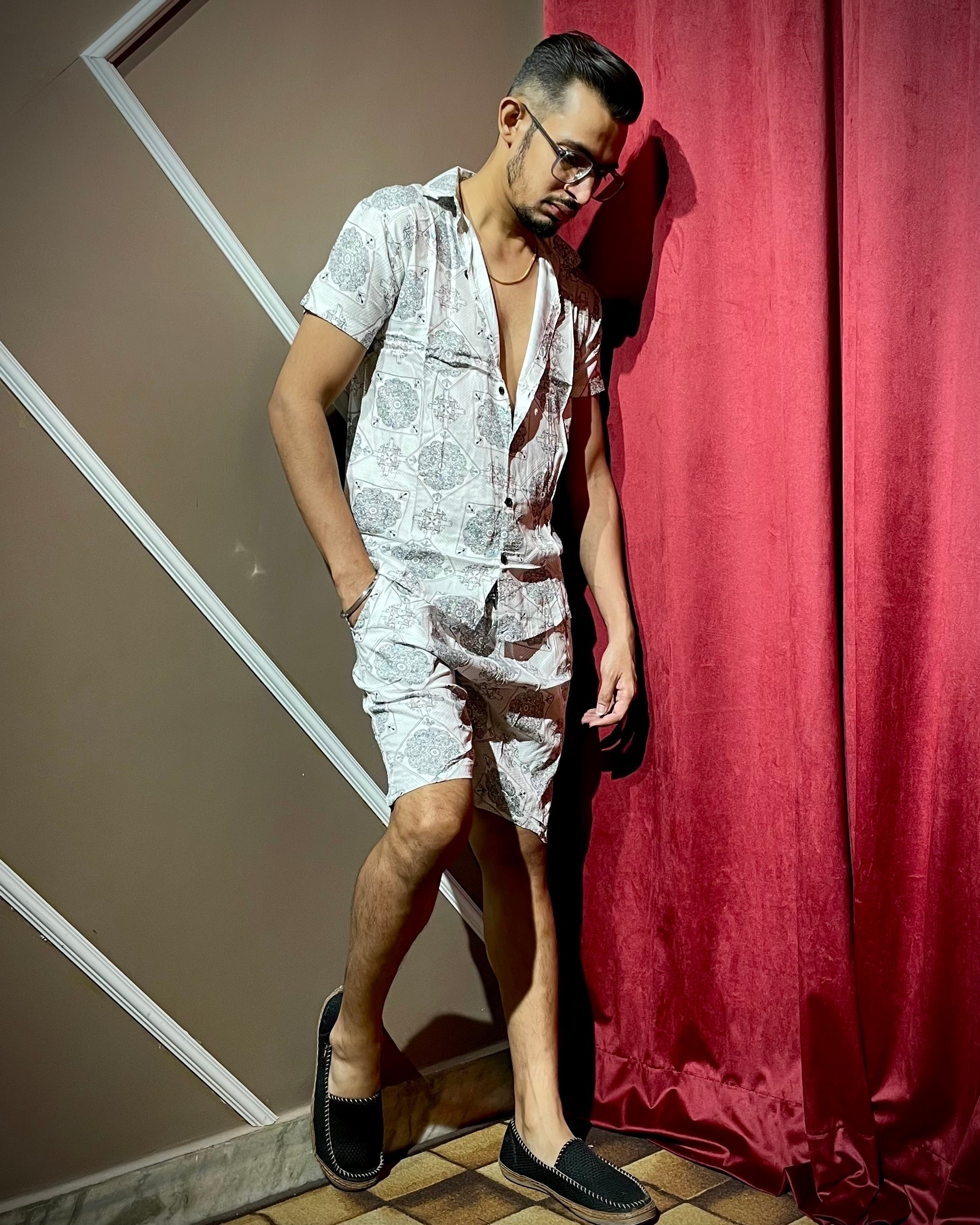 (White) Paisley Printed Co-ord Set