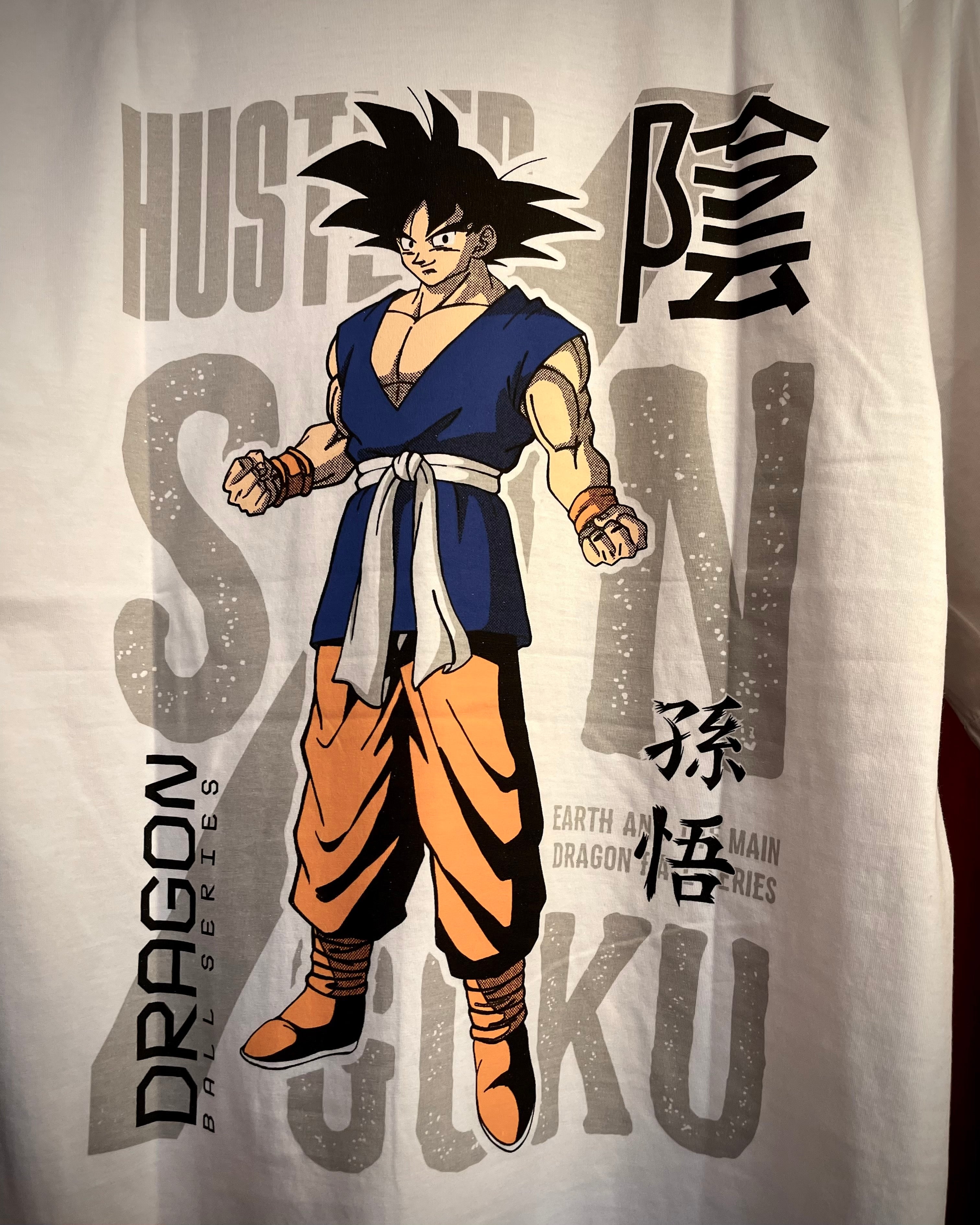 (White) Anime Front-Back Graphic Oversized Tee