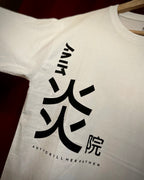 (White) Anime Front-Back Graphic Oversized Tee